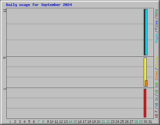 Daily usage for September 2024