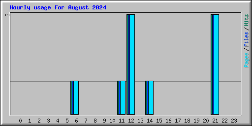 Hourly usage for August 2024