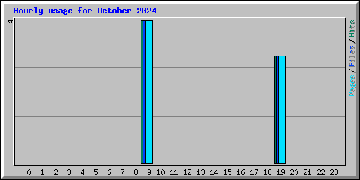 Hourly usage for October 2024
