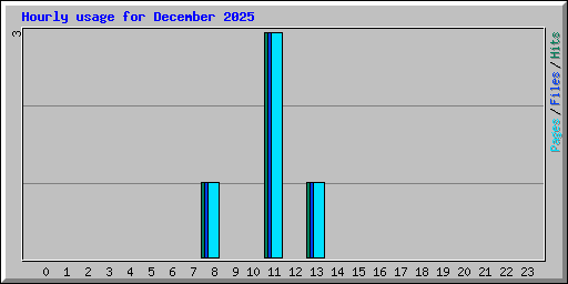 Hourly usage for December 2025