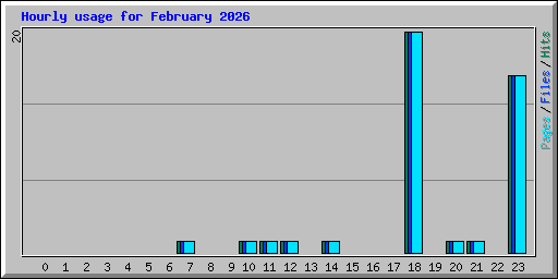 Hourly usage for February 2026
